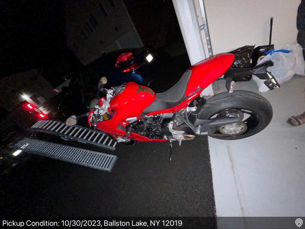 motorcycle transportation from Ballston Lake, NY to Pflugerville,TX