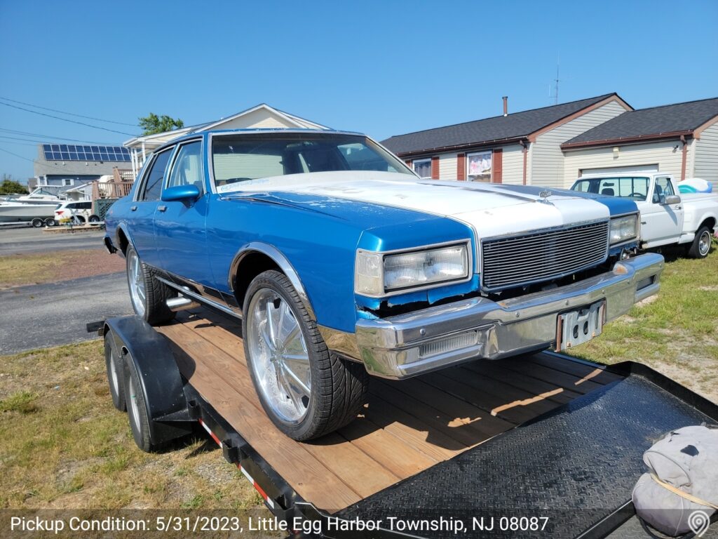 car transportation from Tuckerton, NJ to Shamokin, PA